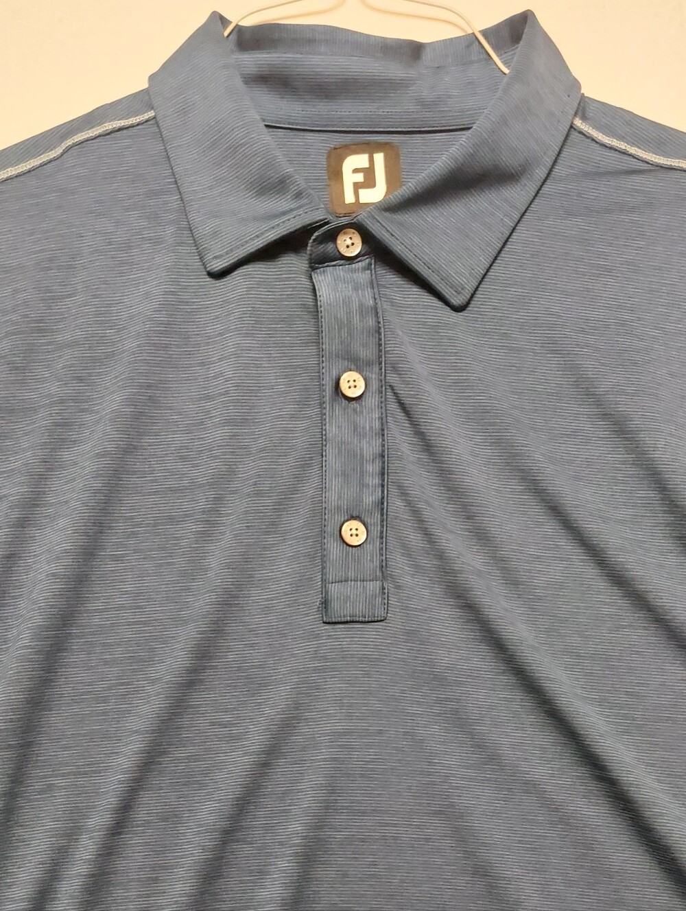 FootJoy Men's Dark Navy Short-Sleeve Golf Polo with FJ Logo